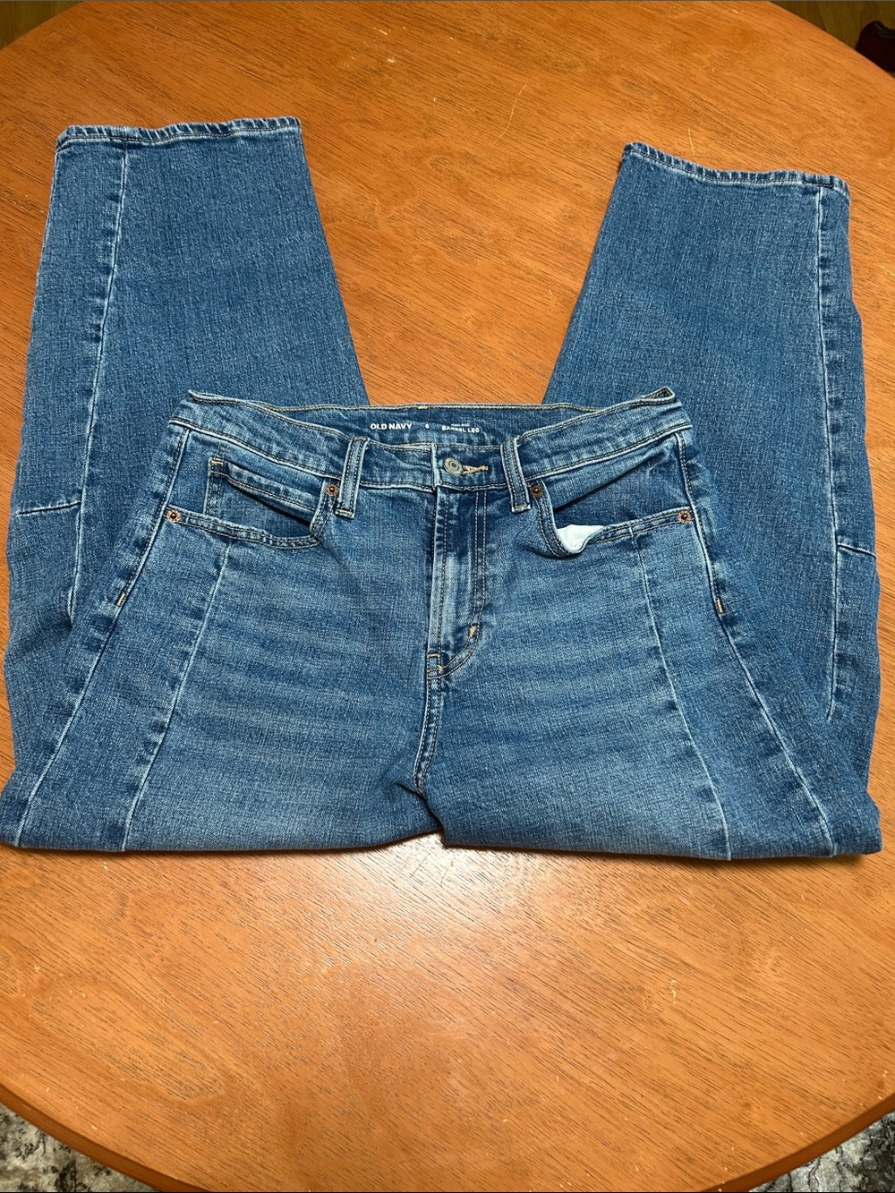 Old Navy High Rise Barrel Leg Jeans